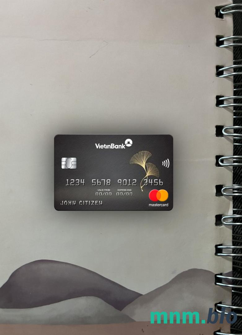 Vietnam Vietinbank wygląd zdjęcia mastercard skan PSD + zdjęcie